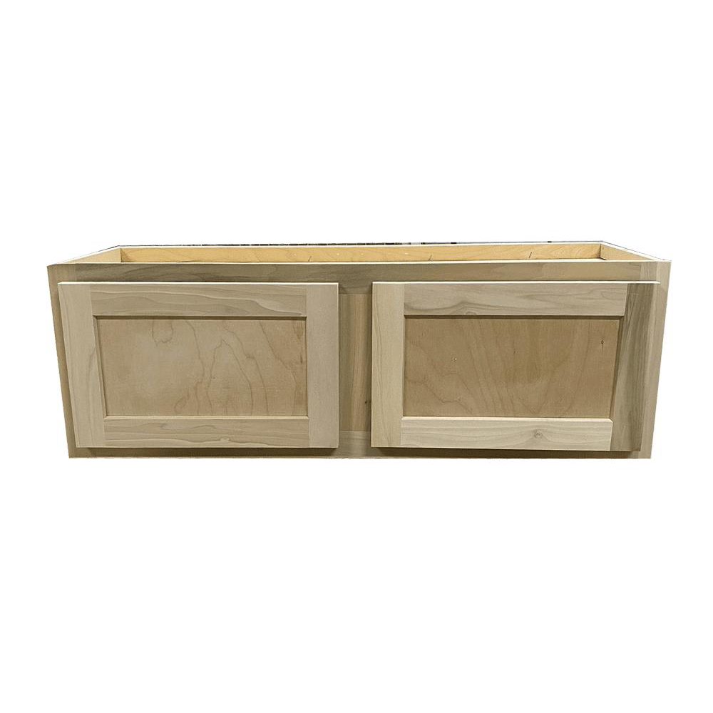 Kitchen Wall Cabinet | Unfinished Poplar | Shaker Style | 36x12x12 in